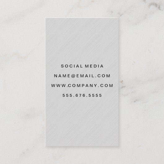 Fettformatierung, graue Textur Visitenkarte (Rückseite)