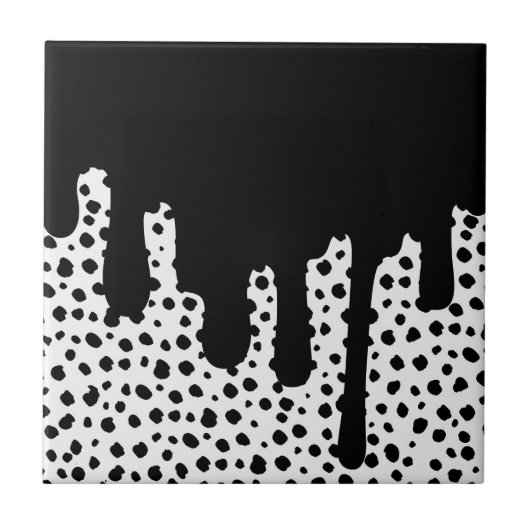 Fettformatierung in Schwarz - Retro-Keramik Fliese (Vorderseite)