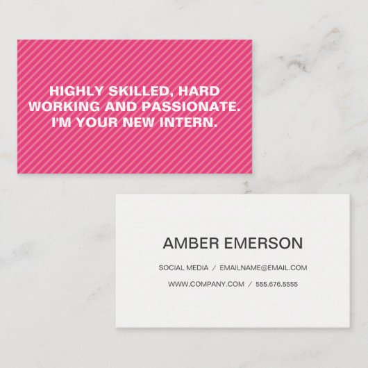 Fettformatierung Visitenkarte (Vorne/Hinten)