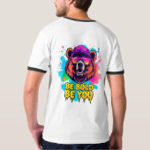 Fettformatige Bärendarstellung mit inspirierendem  T-Shirt (Rückseite)