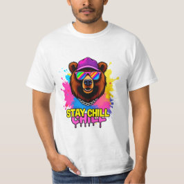 Fettformatige Bärendarstellung mit inspirierendem  T-Shirt