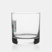 Fettformatige Briefe "Trauzeuge" Personalisierte H Whiskyglas (Links)