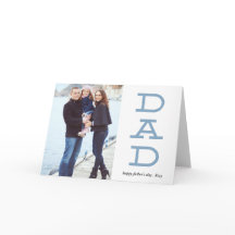 Fettformatige Briefe Vater Vatertag Foto Grußkarte