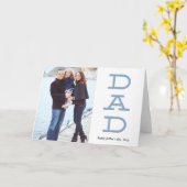 Fettformatige Briefe Vater Vatertag Foto Grußkarte Karte (Gelbe Blume)