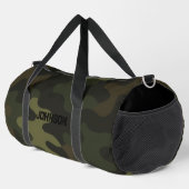 Fettformatige Camouflage Erthy Grüntöne Browns Per Duffle Bag (Rechte Ecke)