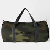 Fettformatige Camouflage Erthy Grüntöne Browns Per Duffle Bag (Rückseite)