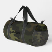 Fettformatige Camouflage Erthy Grüntöne Browns Per Duffle Bag (Rechte Ecke)
