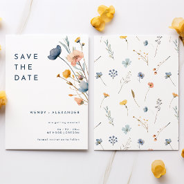 Fettformatige florale Hochzeiten speichern das Dat Save The Date