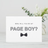 Fettformatige Kontur Junge-Angebotskarte Einladung (Stehend Vorderseite)