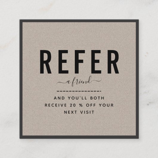 Fettformatige Papierrahmenleiste Hinzufügen Ihres Empfehlungskarte (Vorderseite)