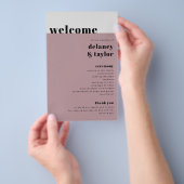 Fettformatige Sammlung "We Do", Mauve Paper Progra Flyer (Handgriff)