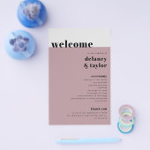 Fettformatige Sammlung "We Do", Mauve Paper Progra Flyer (Einzeln)