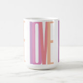 Fettformatige Typografie in Pastelfarben Kaffeetasse (Mittel)