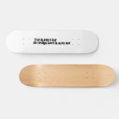 Fettformatige Typografie inspirierender Bibeltext Skateboard (Horizontal)