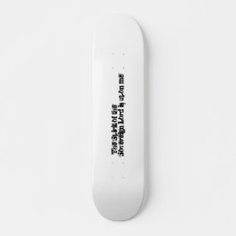 Fettformatige Typografie inspirierender Bibeltext Skateboard
