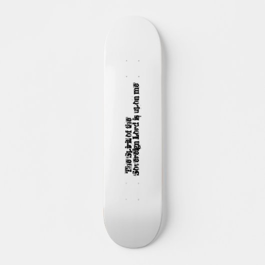 Fettformatige Typografie inspirierender Bibeltext Skateboard (Vorne)