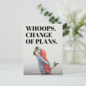 Fettformatige und freche Typografie Ankündigungspostkarte (Stehend Vorderseite)