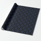 Fettformatige, zeitgenössische, festliche Monogram Geschenkpapier (Ungerollt)