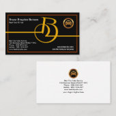 Fettformatiger Monogram Letter-B Bester Taxi-Servi Visitenkarte (Vorne/Hinten)