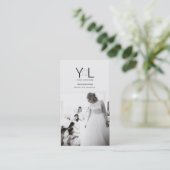 Fettfotograf QR Code Social Media Foto Visitenkarte (Stehend Vorderseite)