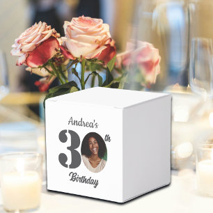 Fettgedruckte 30. Geburtstagsfeier Foto  Geschenkschachtel