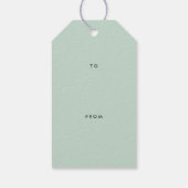 Fettgedruckte Feiertags-Schrift Geschenkanhänger (Rückseite)