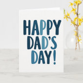 Fettgedruckte Happy Dads Day Karte (Gelbe Blume)