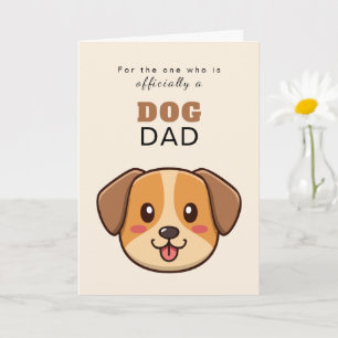 Fettgedruckte Sans Serif Minimale Grußkarte Hund Karte