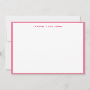Fettgedruckte Typografie Personalisierter Name Ros Dankeskarte