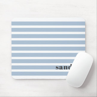 Fettgedruckter benutzerdefinierter Name Dusty Blue Mousepad