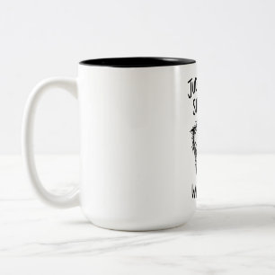 Fettgedruckter Zweifarben-Becher für Kaffeeliebhab Zweifarbige Tasse