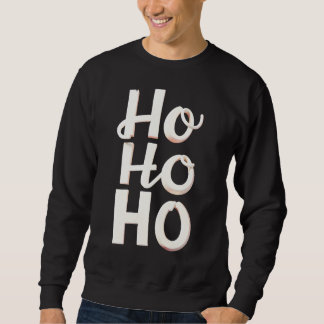 Fettgedrucktes HO HO HO Weihnachts-Sweatshirt Sweatshirt