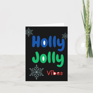 Fettgedrucktes Holly Jolly Baby T-Shirt Karte