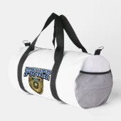 Fettgedrucktes Polizeidienstabzeichen-Textdesign Duffle Bag (Rechte Ecke)
