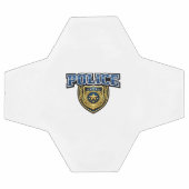 Fettgedrucktes Polizeidienstabzeichen-Textdesign Fußball (Flach)
