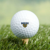 Fettgedrucktes Polizeidienstabzeichen-Textdesign Golfball (Insitu T-Shirt)