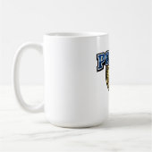 Fettgedrucktes Polizeidienstabzeichen-Textdesign Kaffeetasse (Links)