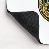 Fettgedrucktes Polizeidienstabzeichen-Textdesign Mousepad (Ecke)