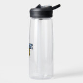 Fettgedrucktes Polizeidienstabzeichen-Textdesign Trinkflasche (Links)
