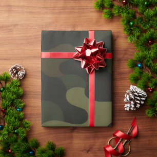 Fettgedrucktes Tarnmuster für Outdoor-Enthusiasten Geschenkpapier