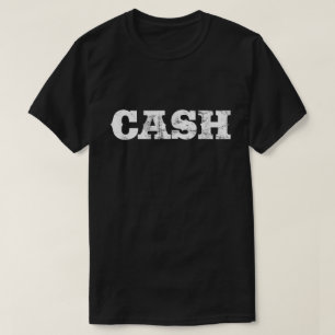 Fettgedrucktes Vintage-Cash-Statement-Shirt T-Shirt
