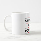 Fettgedrucktes Zitat Kaffeetasse (Links)