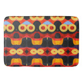 Fettgelb, abstrakt orange badematte (Vorderseite)