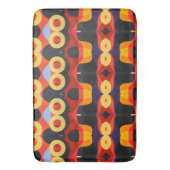 Fettgelb, abstrakt orange badematte (Vorderseite Vertikal)