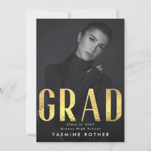 Fettgelbe Goldfolie Zeitgenössisches GRAD-Foto Ankündigung