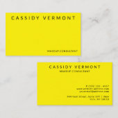 Fettgelbe Schönheit Makeup Haar Berater Visitenkarte (Vorne/Hinten)