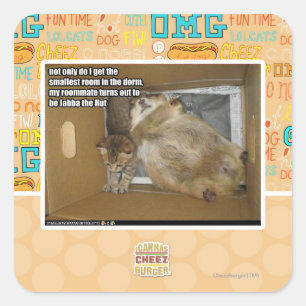 Fettgenosse Quadratischer Aufkleber