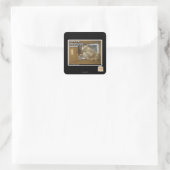 Fettgenosse Quadratischer Aufkleber (Tasche)
