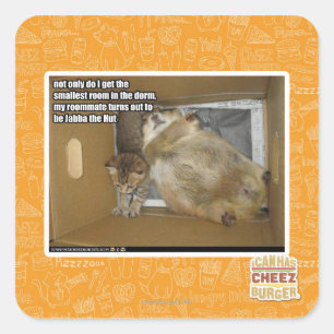 Fettgenosse Quadratischer Aufkleber