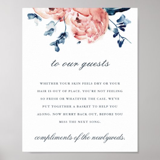 Fettgepresste Peony-Toilettenartikel Poster (Vorne)